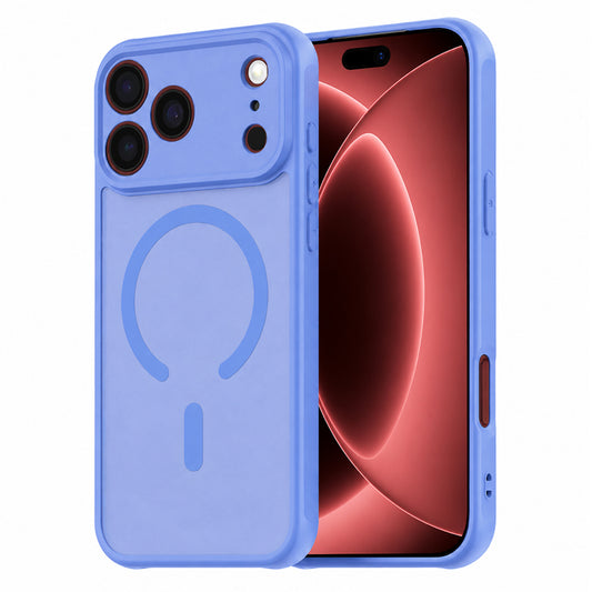 Funda MagSafe para Apple iPhone 18 Pro Max / 17 Pro Max, Techsuit, HaloFrost II, Azul