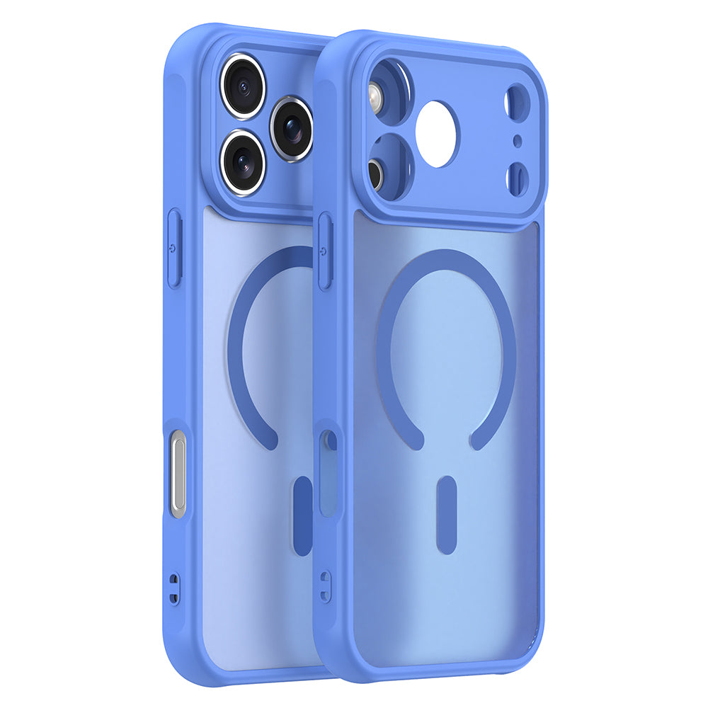 Funda MagSafe para Apple iPhone 18 Pro Max / 17 Pro Max, Techsuit, HaloFrost II, Azul