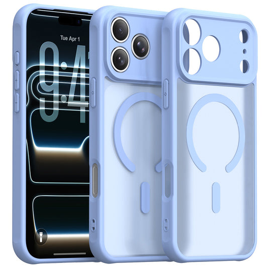 Funda MagSafe para Apple iPhone 18 Pro Max / 17 Pro Max, Techsuit, HaloFrost II, Azul