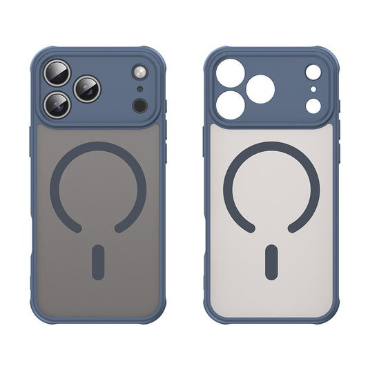 Funda MagSafe para Apple iPhone 18 Pro Max / 17 Pro Max, Techsuit, HaloFrost II, Azul Marino