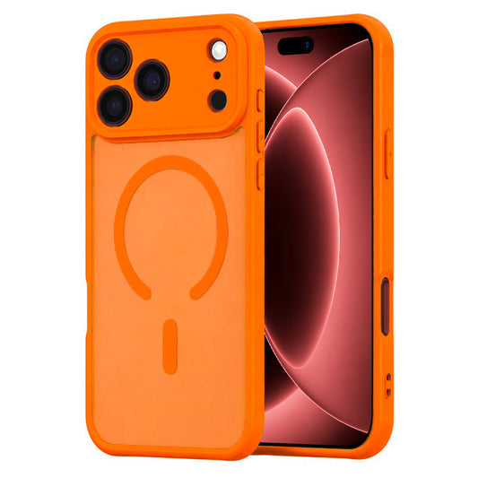 Funda MagSafe para Apple iPhone 18 Pro Max / 17 Pro Max, Techsuit, HaloFrost II, Naranja