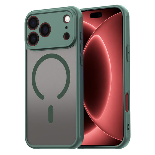 Funda MagSafe para Apple iPhone 18 Pro Max / 17 Pro Max, Techsuit, HaloFrost II, Verde