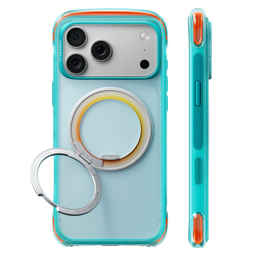 Funda MagSafe para Apple iPhone 18 Pro Max / 17 Pro Max, Torras, O3 Air Core, Turquesa