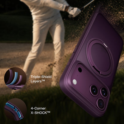 Funda MagSafe para Apple iPhone 18 Pro Max / 17 Pro Max, Torras, Ostand O1 Guardian, Morado