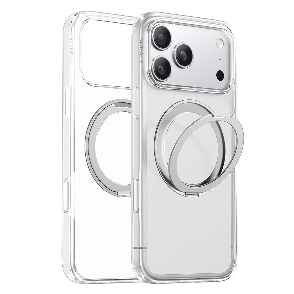 Funda MagSafe para Apple iPhone 18 Pro Max / 17 Pro Max, Torras, Ostand O1 Guardian, Transparente