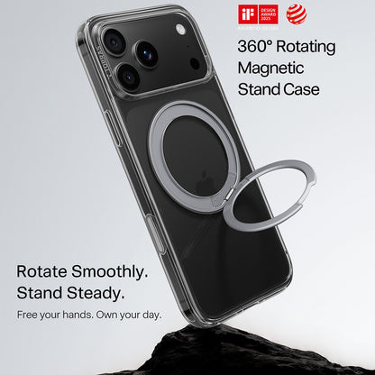 Funda MagSafe para Apple iPhone 18 Pro Max / 17 Pro Max, Torras, Ostand O1 Guardian, Transparente