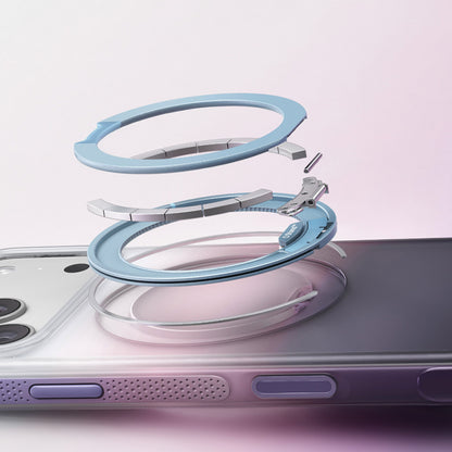 Funda MagSafe para Apple iPhone 18 Pro Max / 17 Pro Max, Torras, Ostand O3 Air Gradient, Violeta Naranja