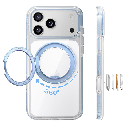 Funda MagSafe para Apple iPhone 18 Pro Max / 17 Pro Max, Torras, Ostand O3 Light, Azul