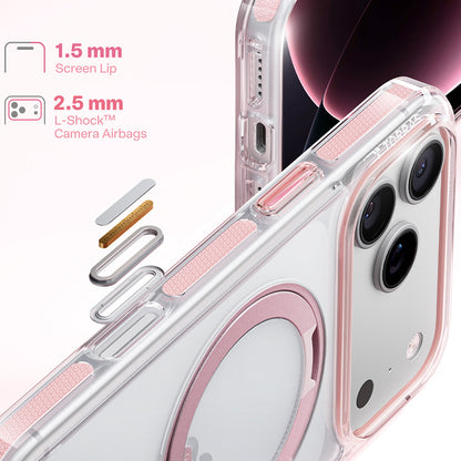 Funda MagSafe para Apple iPhone 18 Pro Max / 17 Pro Max, Torras, Ostand O3 Light, Rosa