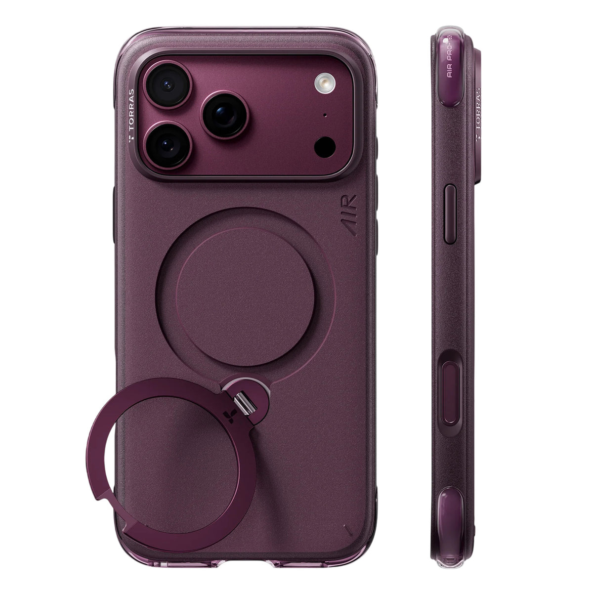 Funda MagSafe para Apple iPhone 18 Pro Max / 17 Pro Max, Torras, Ostand Q3 Air Essential, Morado