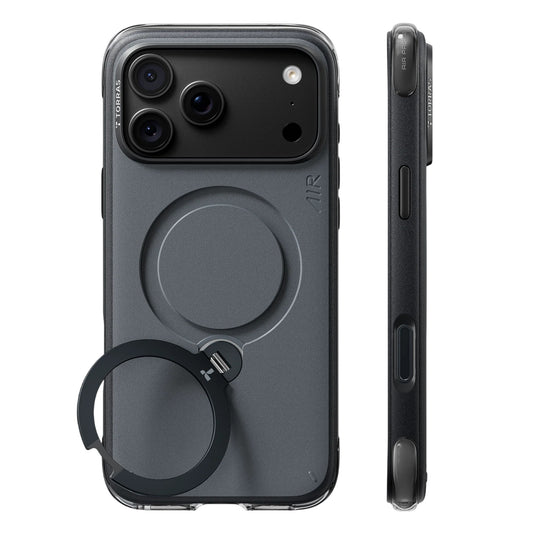 Funda MagSafe para Apple iPhone 18 Pro Max / 17 Pro Max, Torras, Ostand Q3 Air Essential, Negra