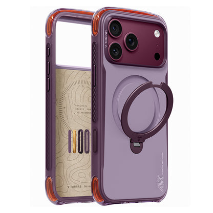 Funda MagSafe para Apple iPhone 18 Pro Max / 17 Pro Max, Torras, Ostand Q3 Air Pro, Morado