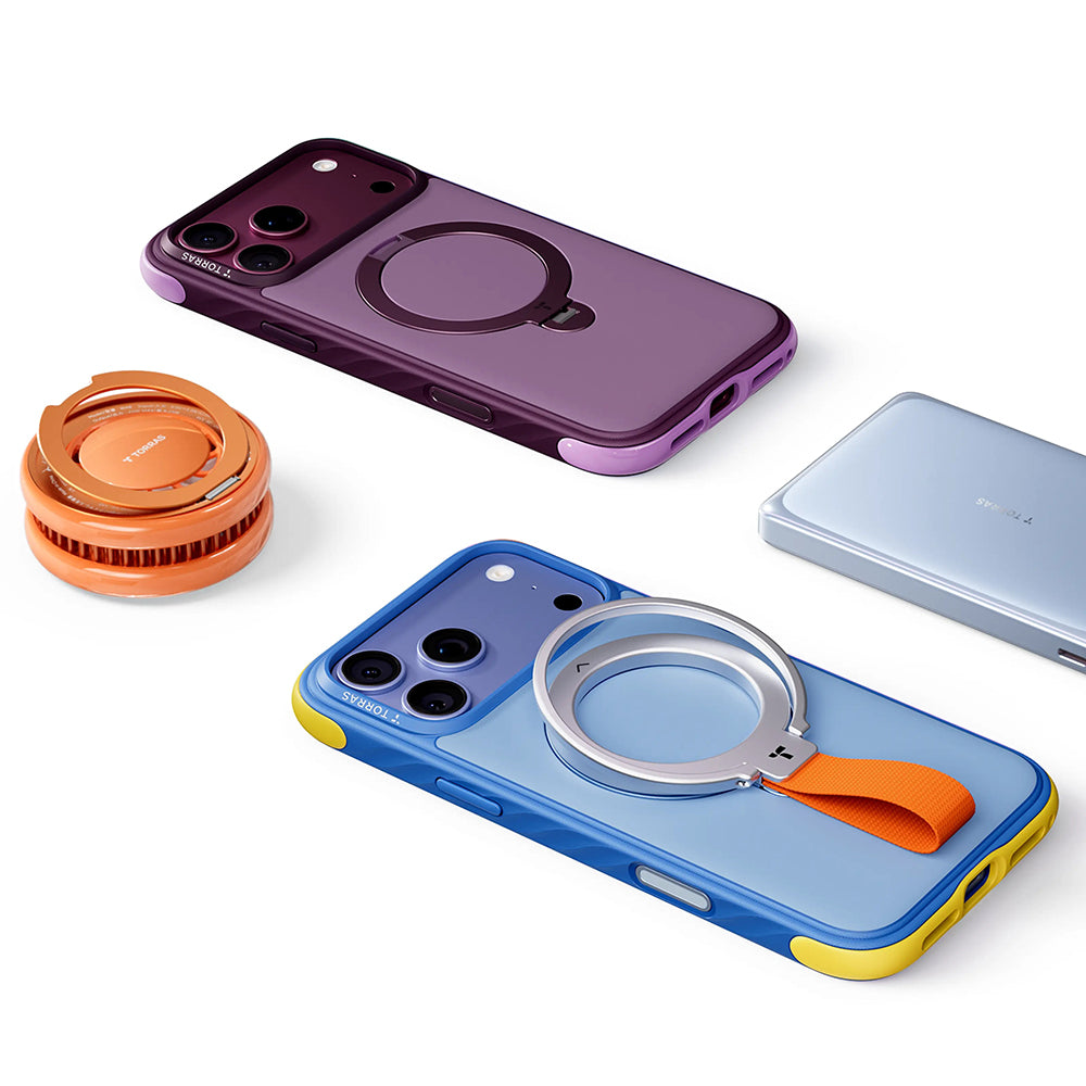 Funda MagSafe para Apple iPhone 18 Pro Max / 17 Pro Max, Torras, Ostand Q3 Rugged, Morado