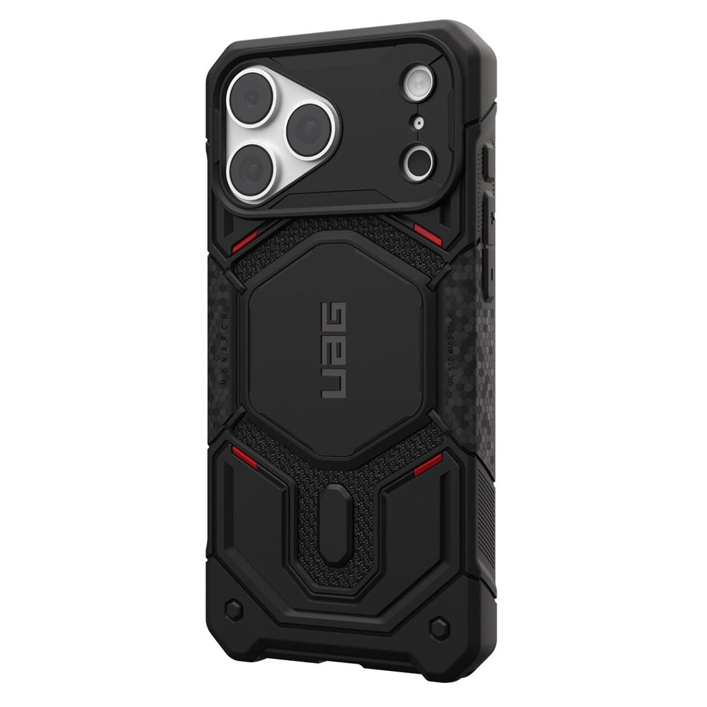 Funda MagSafe para Apple iPhone 18 Pro Max / 17 Pro Max, Urban Armor Gear, Monarch Pro Kevlar, Negra