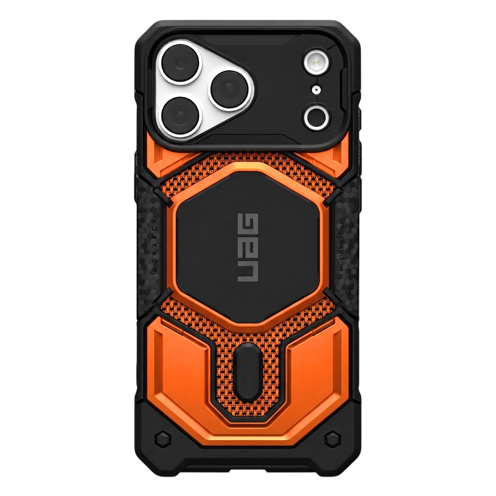 Funda MagSafe para Apple iPhone 18 Pro Max / 17 Pro Max, Urban Armor Gear, Monarch Pro Kevlar, Naranja