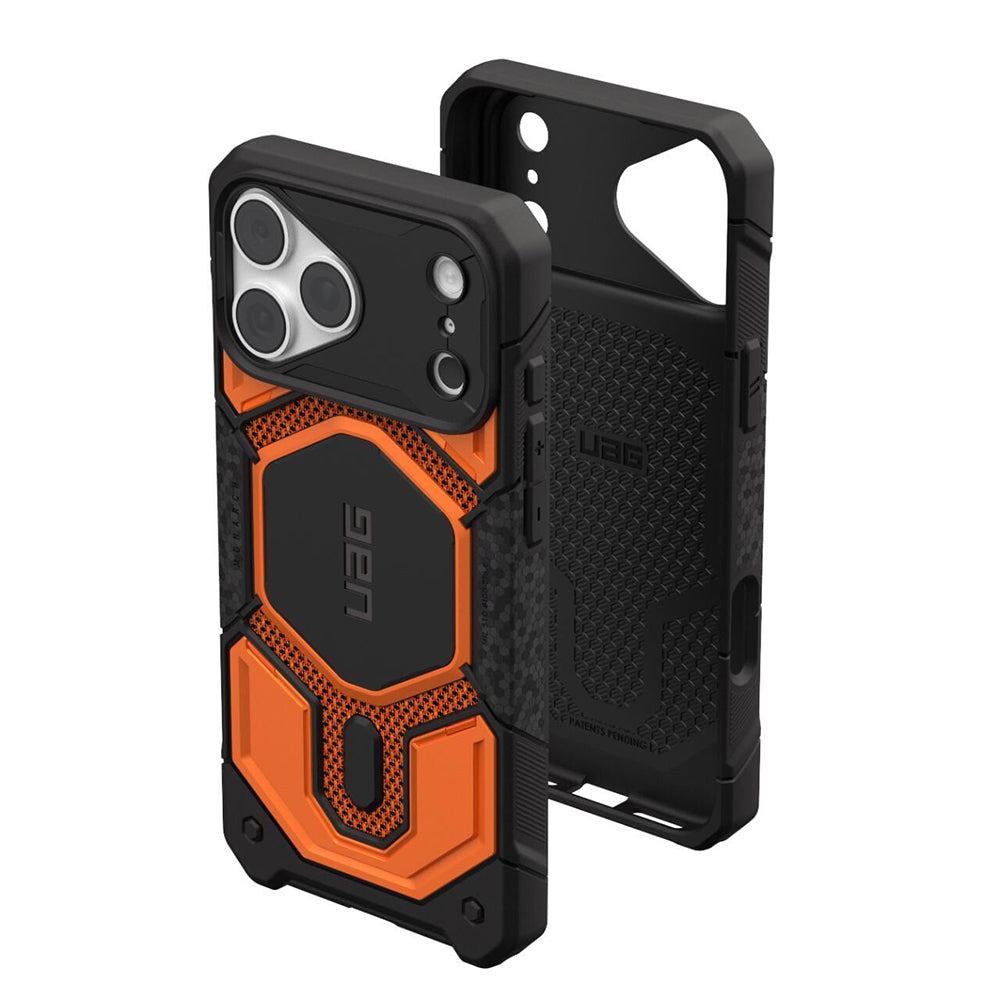 Funda MagSafe para Apple iPhone 18 Pro Max / 17 Pro Max, Urban Armor Gear, Monarch Pro Kevlar, Naranja
