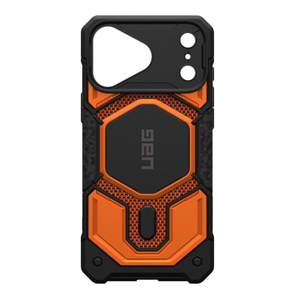 Funda MagSafe para Apple iPhone 18 Pro Max / 17 Pro Max, Urban Armor Gear, Monarch Pro Kevlar, Naranja