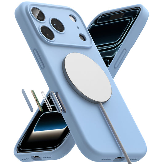Funda MagSafe para Apple iPhone 18 Pro Max, Ringke, Silicona, Azul