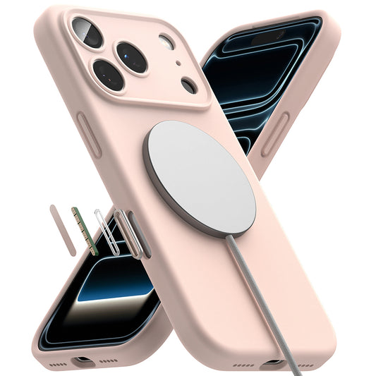 Funda MagSafe para Apple iPhone 18 Pro, Ringke, Silicona, Rosa