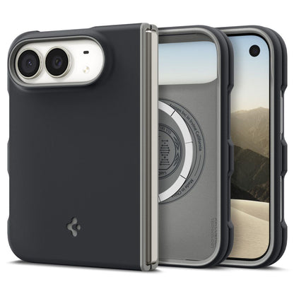 Funda MagSafe para Apple iPhone Duo, Spigen, Nano Pop, Negra ACS11687