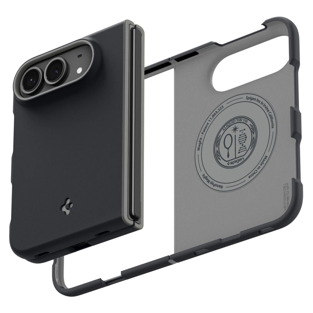 Funda MagSafe para Apple iPhone Duo, Spigen, Nano Pop, Negra ACS11687