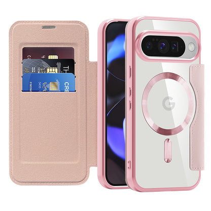 Funda MagSafe para Google Pixel 10 Pro / 10, Techsuit, SmartMag Book, Rosa
