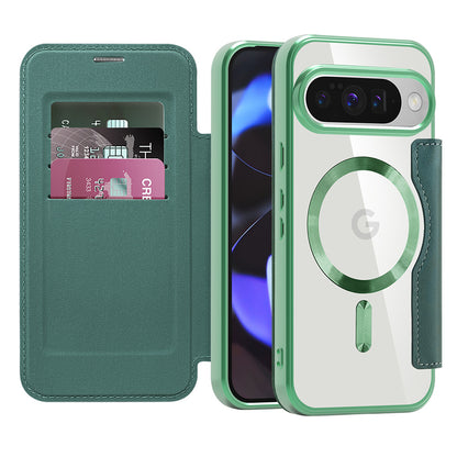Funda MagSafe para Google Pixel 10 Pro / 10, Techsuit, SmartMag Book, Verde