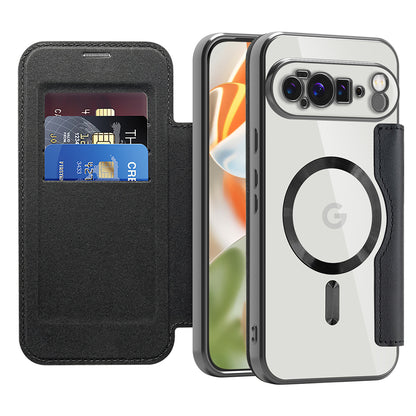 Funda MagSafe para Google Pixel 10 Pro XL, Techsuit, SmartMag Book, Negra