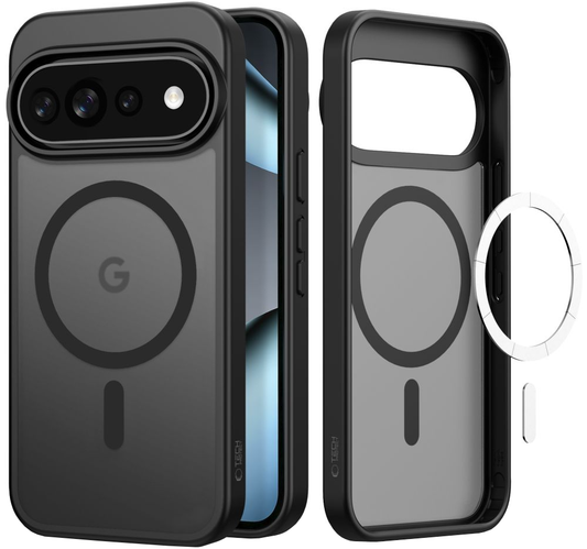 Funda MagSafe para Google Pixel 11 Pro / 11 / 10 Pro / 10 / 9, Tech-Protect, Magmat, Negra Mate