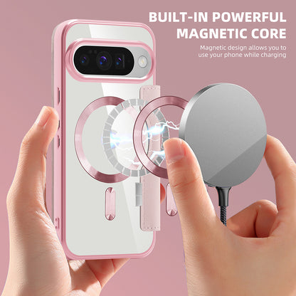 Funda MagSafe para Google Pixel 10 Pro / 10, Techsuit, SmartMag Book, Rosa