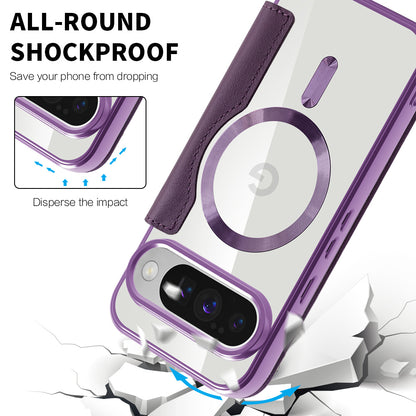 Funda MagSafe para Google Pixel 10 Pro / 10, Techsuit, SmartMag Book, Morado