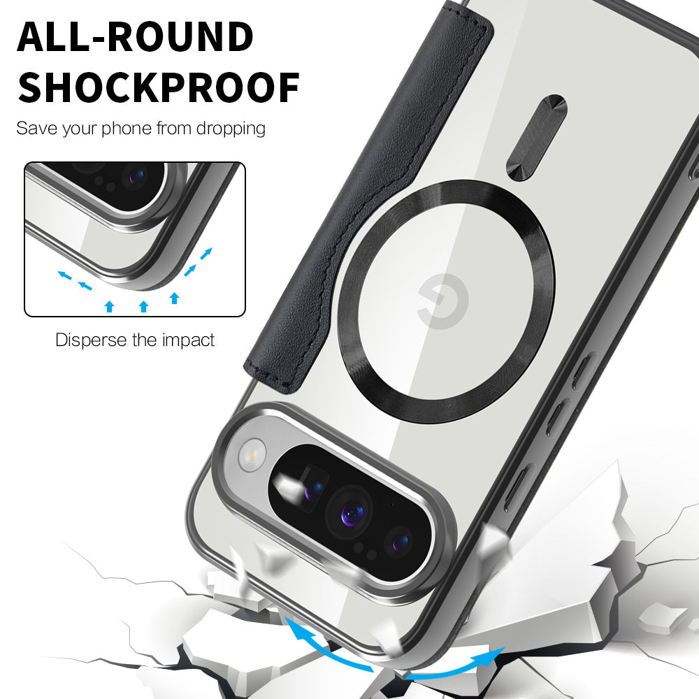 Funda MagSafe para Google Pixel 10 Pro / 10, Techsuit, SmartMag Book, Negra