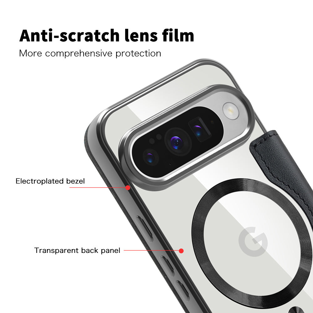 Funda MagSafe para Google Pixel 10 Pro XL, Techsuit, SmartMag Book, Negra