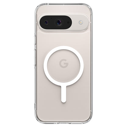 Funda MagSafe para Google Pixel 9/9 Pro, Spigen, Ultra Hybrid Metal Ring, Transparente ACS07686 