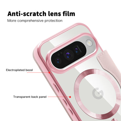 Funda MagSafe para Google Pixel 10 Pro / 10, Techsuit, SmartMag Book, Rosa