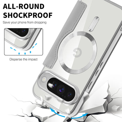 Funda MagSafe para Google Pixel 10 Pro XL, Techsuit, SmartMag Book, Gris