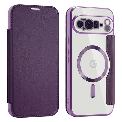 Funda MagSafe para Google Pixel 10 Pro XL, Techsuit, SmartMag Book, Morado