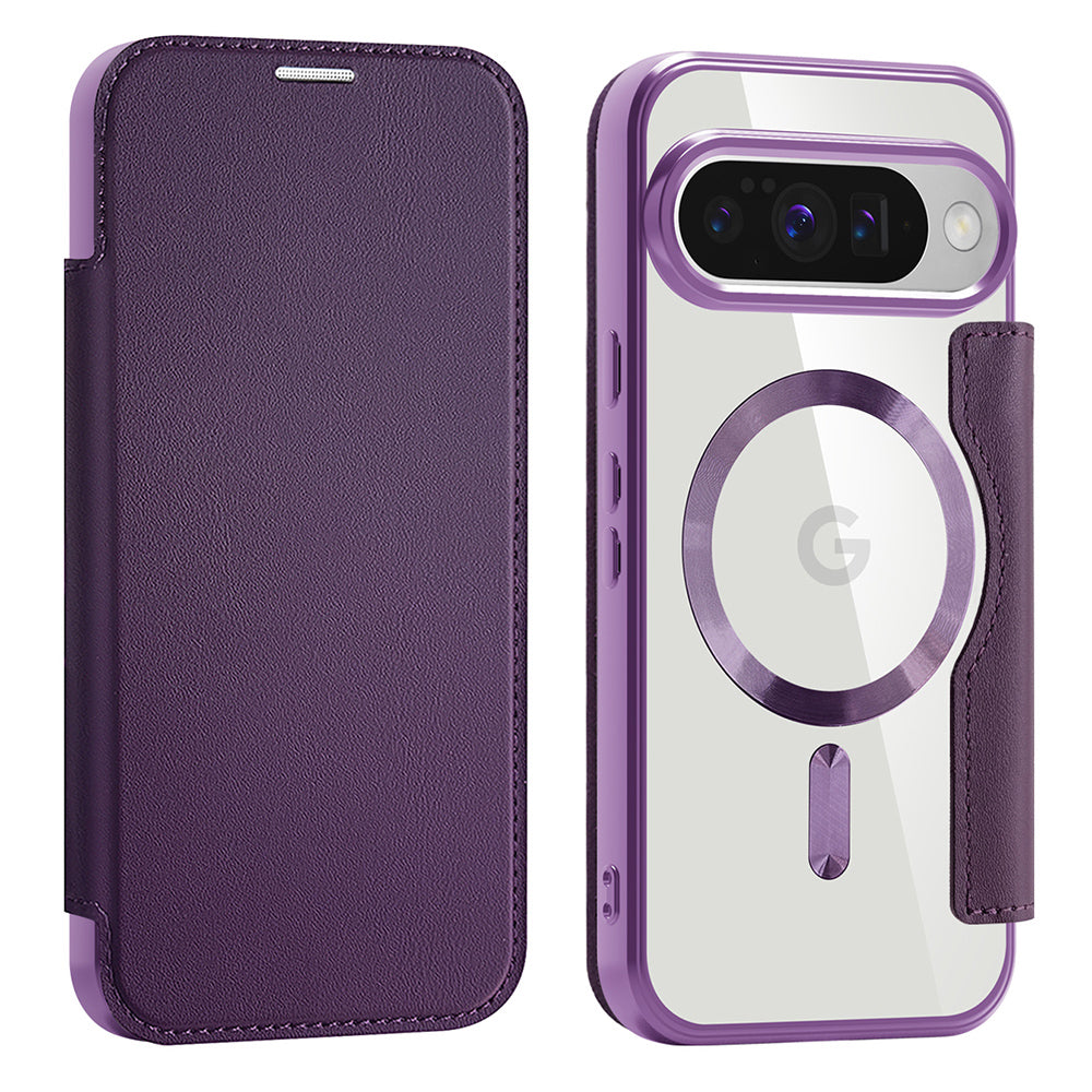 Funda MagSafe para Google Pixel 10 Pro / 10, Techsuit, SmartMag Book, Morado