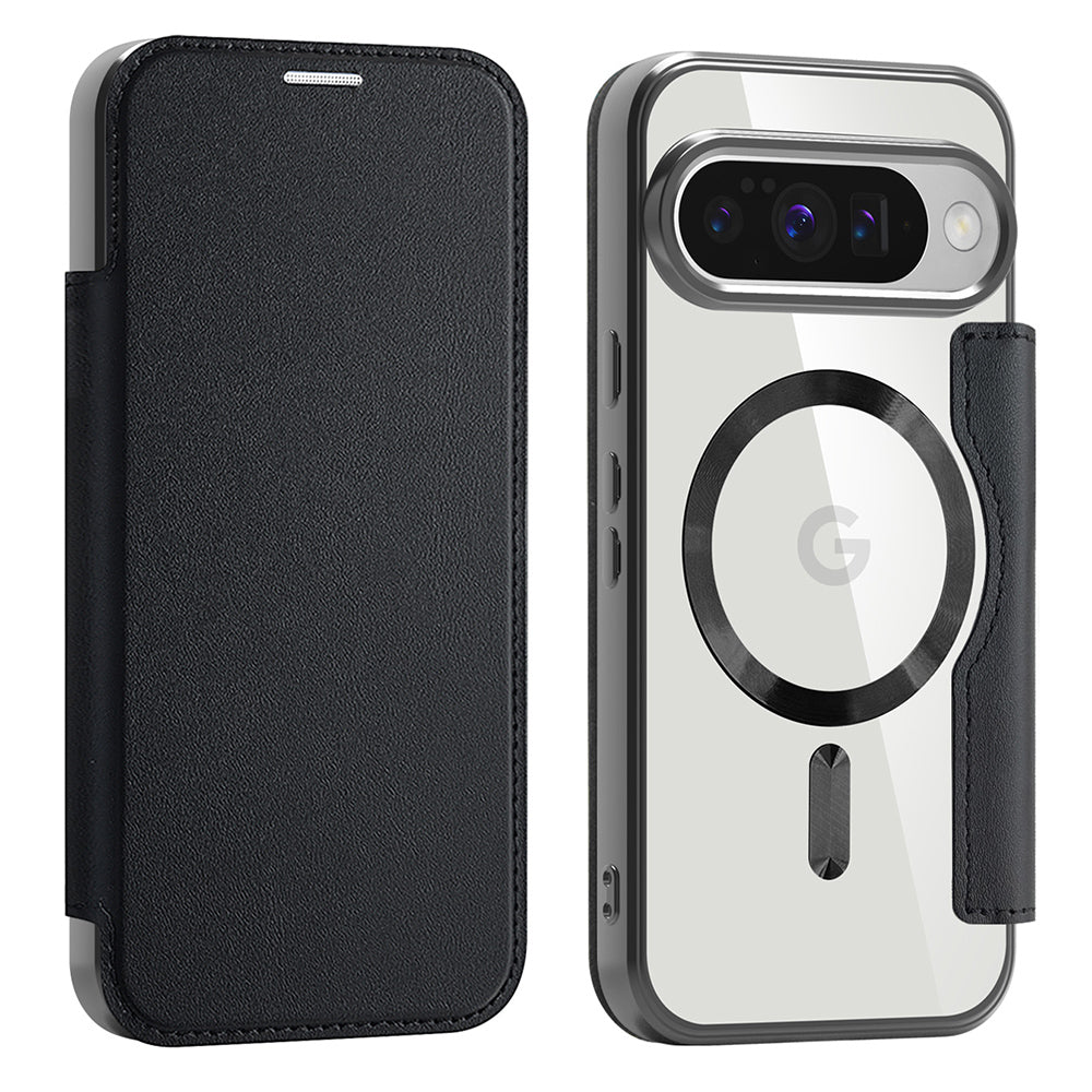 Funda MagSafe para Google Pixel 10 Pro / 10, Techsuit, SmartMag Book, Negra