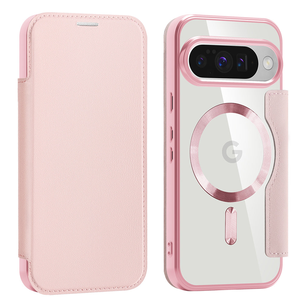 Funda MagSafe para Google Pixel 10 Pro / 10, Techsuit, SmartMag Book, Rosa