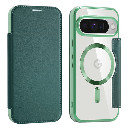 Funda MagSafe para Google Pixel 10 Pro / 10, Techsuit, SmartMag Book, Verde