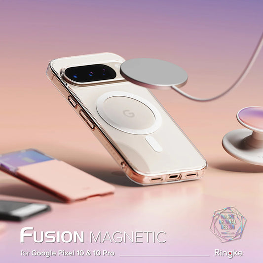 Funda MagSafe para Google Pixel 10 Pro / 10, Ringke, Fusion, Transparente