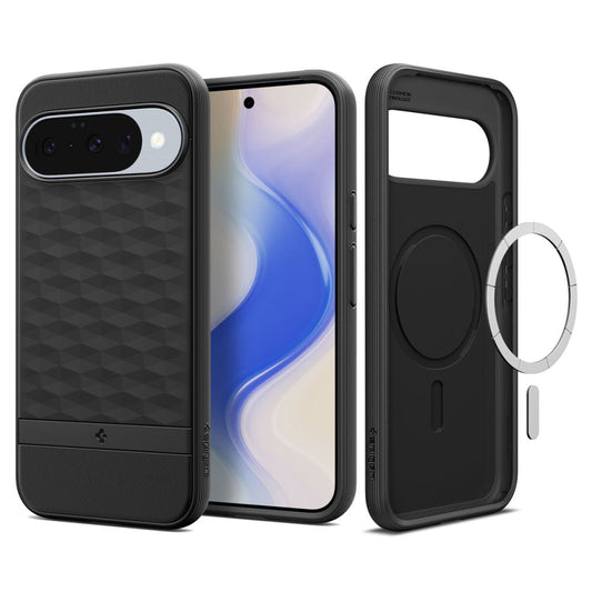 Funda MagSafe para Google Pixel 10 Pro / 10, Spigen, Caseology Parallax, Negra Mate ACS09708