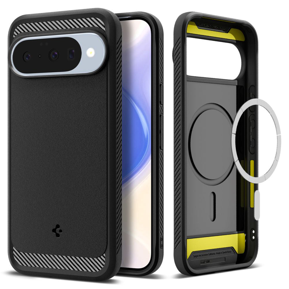 Funda MagSafe para Google Pixel 10 Pro / 10, Spigen, Rugged Armor, Negra Mate ACS09698
