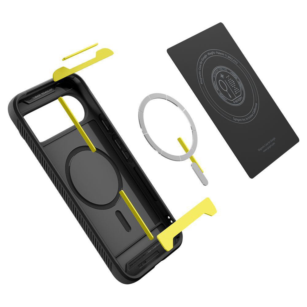 Funda MagSafe para Google Pixel 10 Pro / 10, Spigen, Rugged Armor, Negra Mate ACS09698