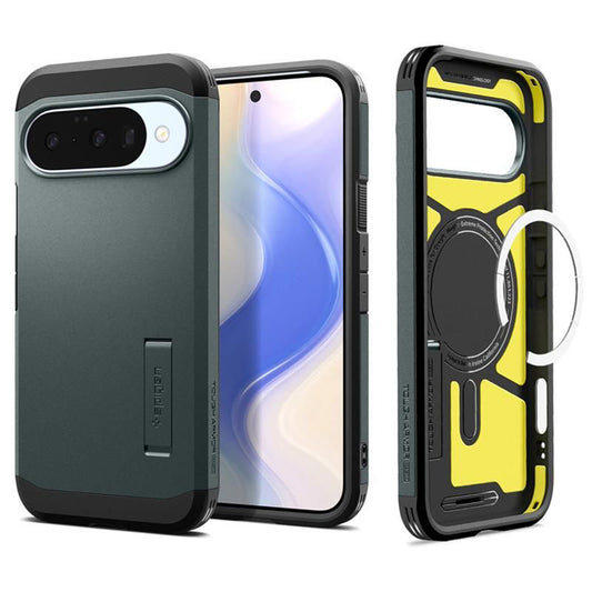 Funda MagSafe para Google Pixel 10 Pro / 10, Spigen, Tough Armor, Verde ACS09707