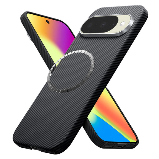 Funda MagSafe para Google Pixel 10 Pro / 10, Techsuit, Fibra de Aramida, Negra