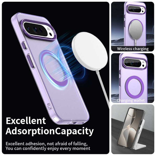 Funda MagSafe para Google Pixel 10 Pro / 10, Techsuit, CandyCase, Morado