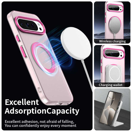 Funda MagSafe para Google Pixel 10 Pro / 10, Techsuit, CandyCase, Rosa
