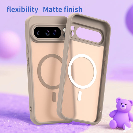 Funda MagSafe para Google Pixel 10 Pro, Techsuit, HaloFrost II, Dorada